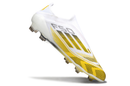 Adidas F50 Elite Laceless FG - Branco Dourado