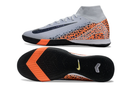 Nike Air Zoom Mercurial Superfly 10 Elite Futsal - Cinza Laranja