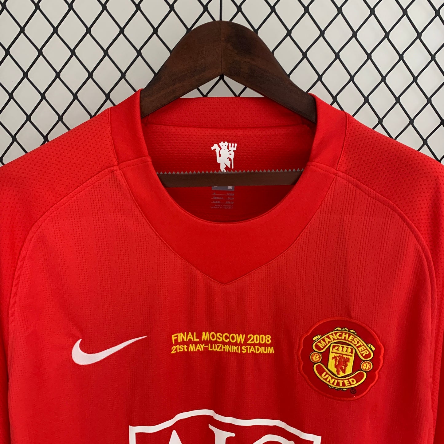 Camisa Manga Longa Manchester United 08/09 Casa