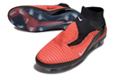 Nike Phantom 6 Elite High FG - Preto Vermelho