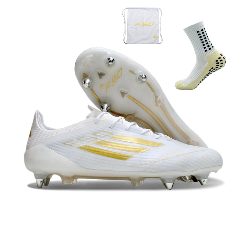 Adidas F50 Elite SG - Branco Dourado