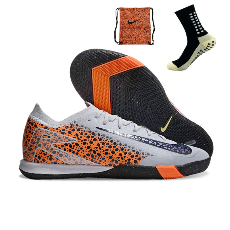 Nike Mercurial Air Zoom Vapor 16 Elite Futsal - Cinza Laranja