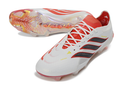 Adidas Predator 26 Elite FG - Branco Vermelho
