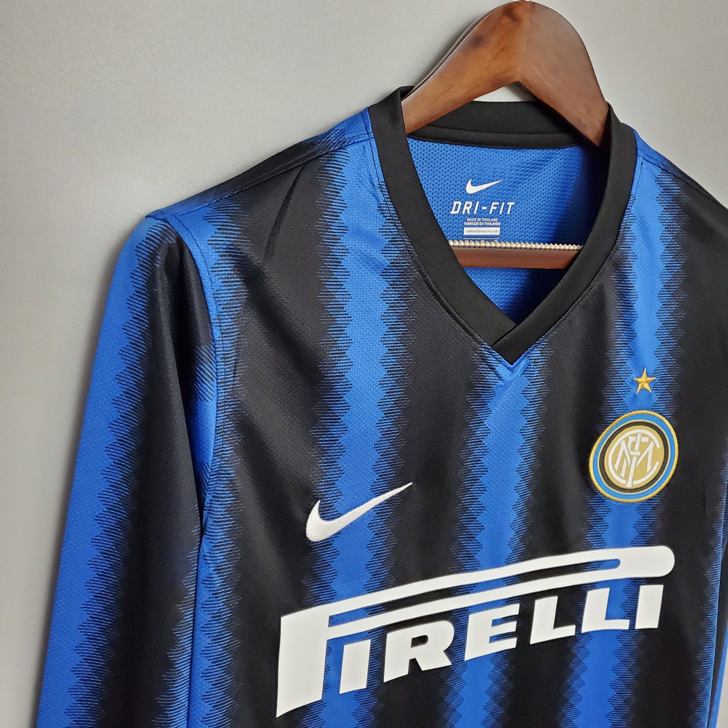 Camisa Manga Longa Retrô Inter de Milão I 10/11 Masculina