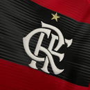 Camisa Flamengo I 23/24 s/n° Torcedor Adidas Masculina - Vermelho+Preto