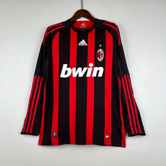 Manga longa retrô AC Milan 08/09