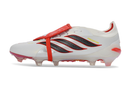 Adidas Predator 26 Elite Tongue FG - Branco Vermelho