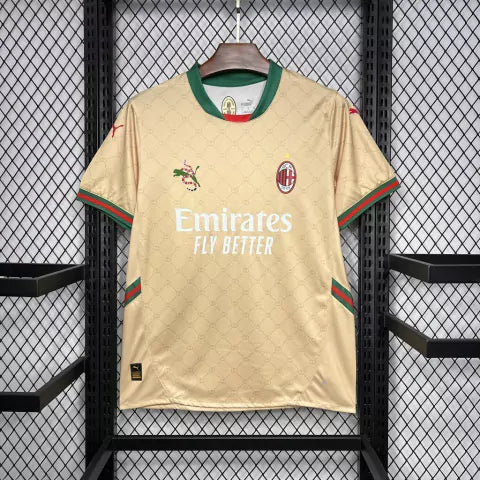 Camisa AC Milan Gucci 24/25 Torcedor Masculina