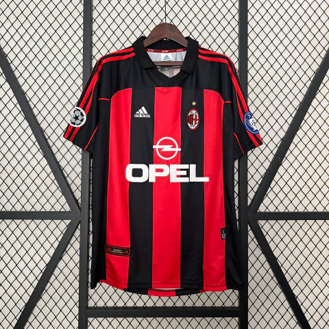 Camisa AC Milan I 00/01 Retrô Masculina