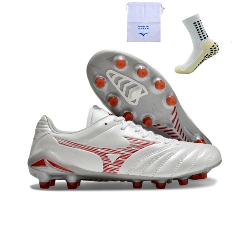 Mizuno Morelia Neo IV FG - Branco Vermelho