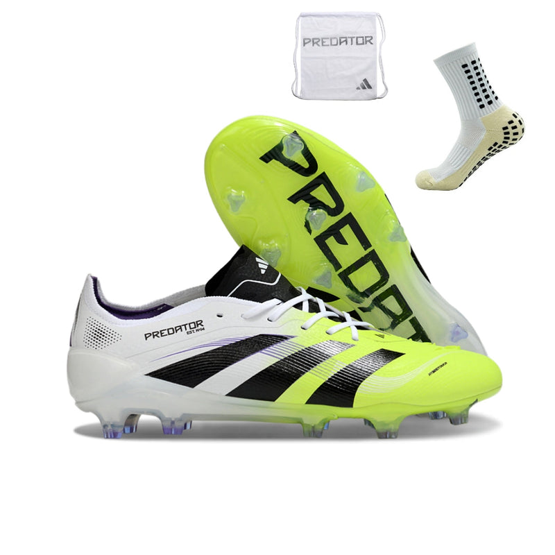 Adidas Predator 25 Elite FG - Branco Verde