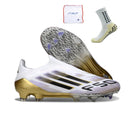 Adidas F50 Elite Laceless FG - Branco Dourado