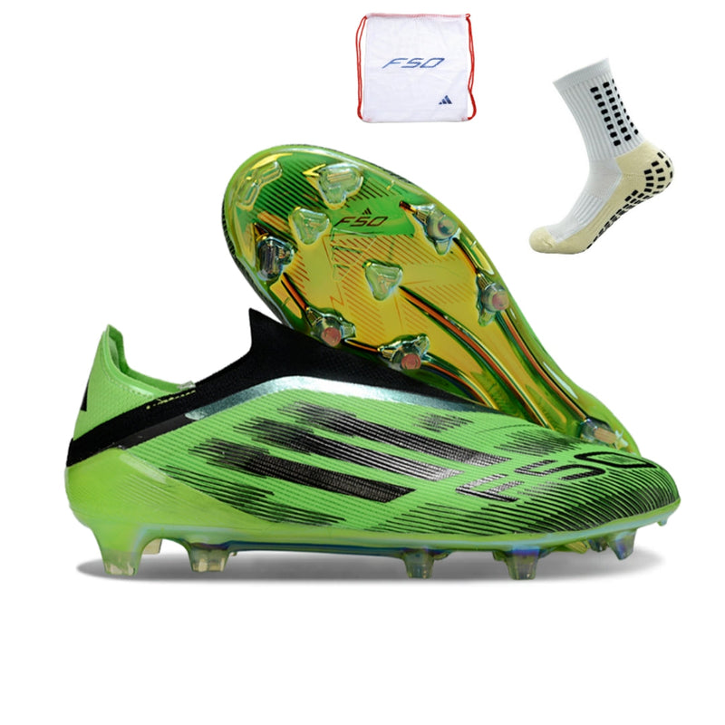 Adidas F50 Elite Laceless FG - Verde