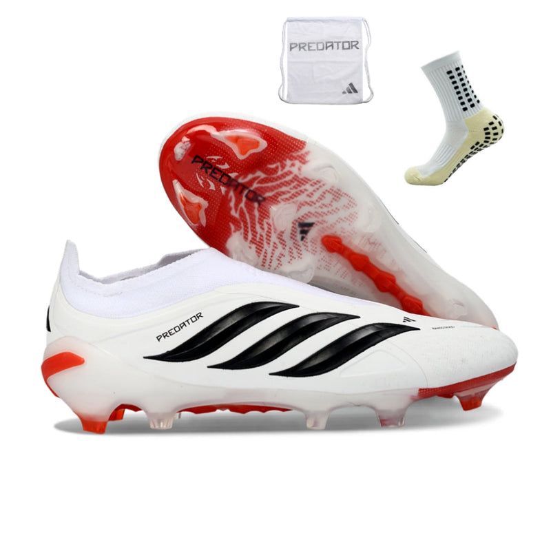 Adidas Predator 26 Elite LL FG - Branco Vermelho