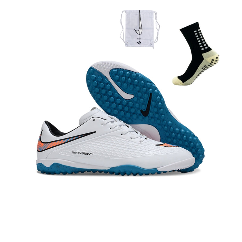 Nike Hypervenom Society TF - Branco azul