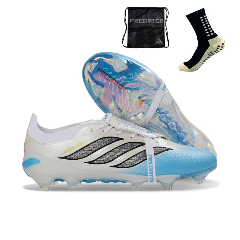 Adidas Predator 26 Elite Tongue FG - Branco Azul