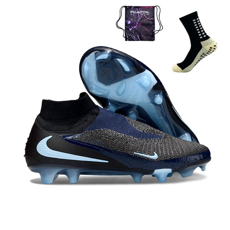 Nike Phantom 6 Elite High FG - Preto Azul