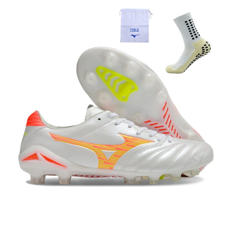 Mizuno Morelia Neo IV FG - Branco Laranja